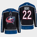 Jake Bean 22 Reverse Retro 2.0 2022 Columbus Blue Jackets Navy Jersey Primegreen