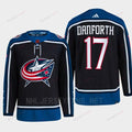 Justin Danforth 17 Reverse Retro 2.0 2022 Columbus Blue Jackets Navy Jersey Primegreen