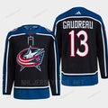 Johnny Gaudreau 13 Reverse Retro 2.0 2022 Columbus Blue Jackets Navy Jersey Primegreen