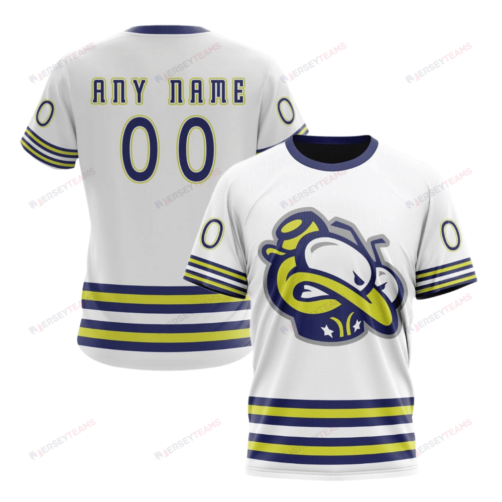 Columbus Blue Jackets Special Whiteout Custom AOP T-Shirt - White