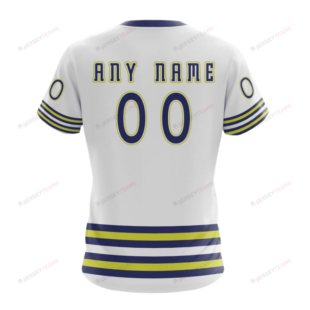 Columbus Blue Jackets Special Whiteout Custom AOP T-Shirt - White