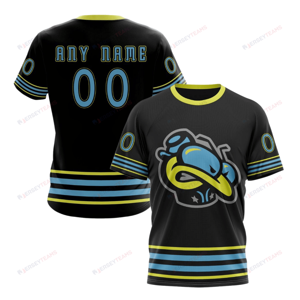 Columbus Blue Jackets Special Blackout Design Custom AOP T-Shirt - Black