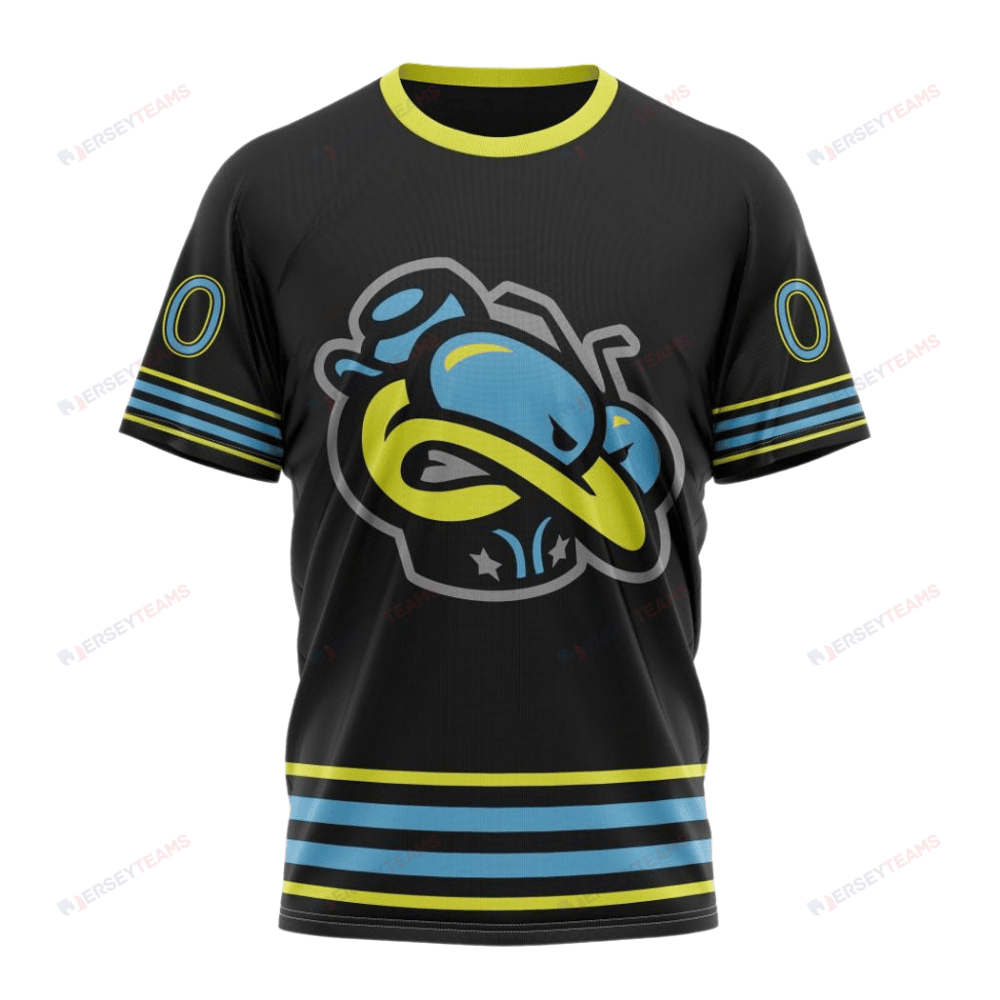 Columbus Blue Jackets Special Blackout Design Custom AOP T-Shirt - Black