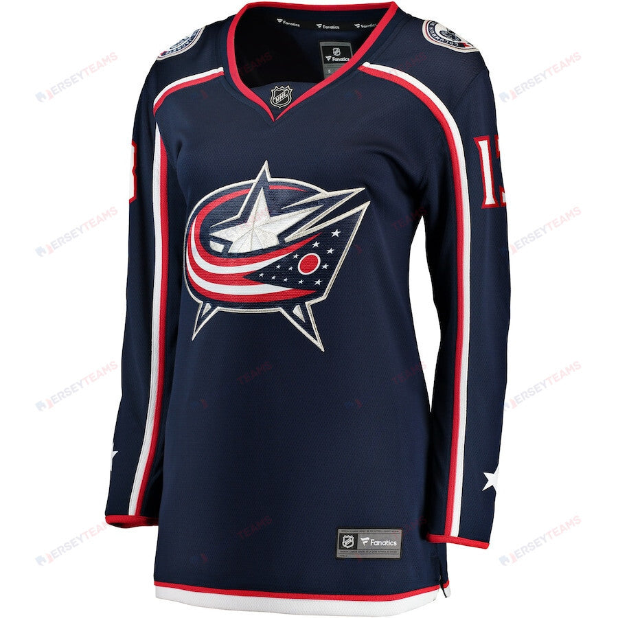 Johnny Gaudreau 13 Columbus Blue Jackets Women's Breakaway Jersey - Navy