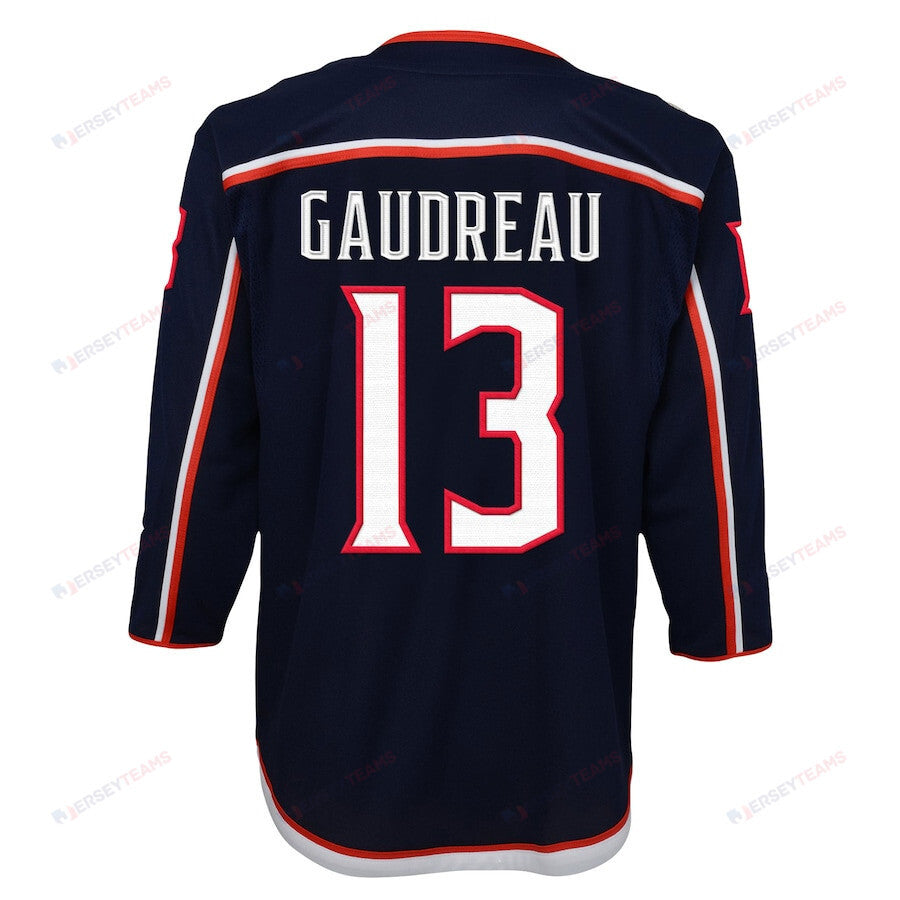 Johnny Gaudreau 13 Columbus Blue Jackets Youth Breakaway Jersey - Navy