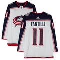 Adam Fantilli 11 Signed Columbus Blue Jackets Autographed Jersey - White