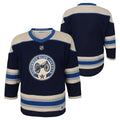 Columbus Blue Jackets Third Jersey - Youth, Navy Blue