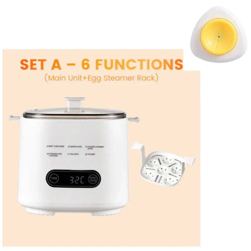 🎁2025 Neues Design🥚✨Mini Multi-Functional Egg Cooker Set with Smart Touch Panel