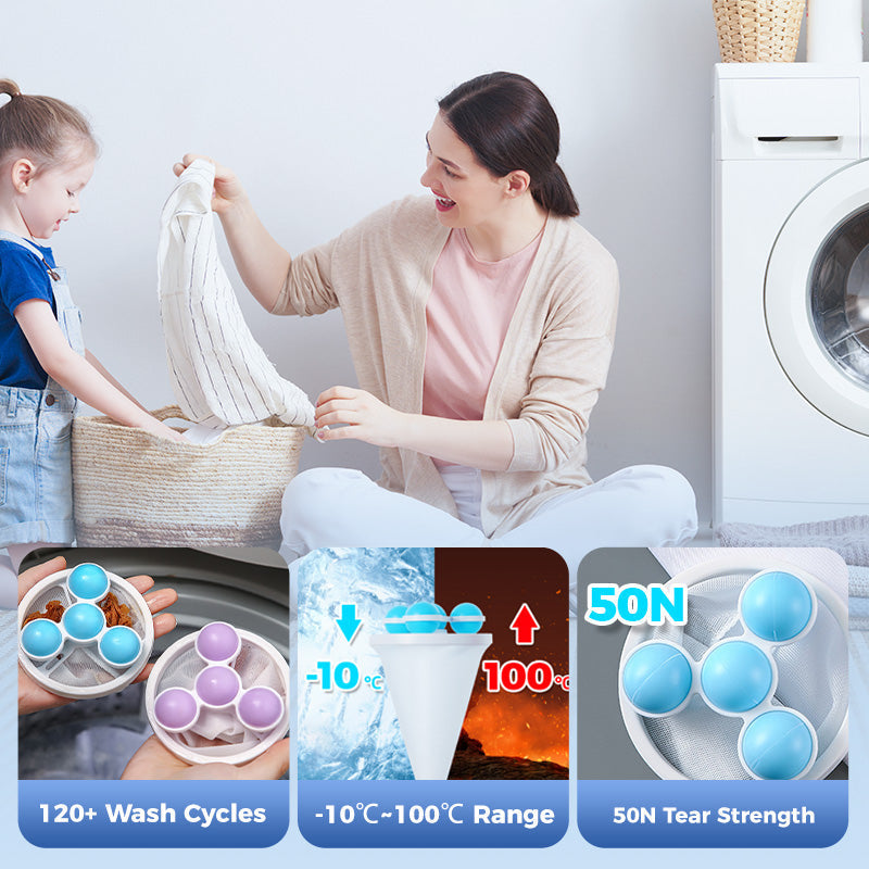 🎉Hot Sale 50% OFF🎉Floating Lint Mesh Bag For LaundryFloating Hair Filtering Mesh Removal (BUY MORE GET MORE)