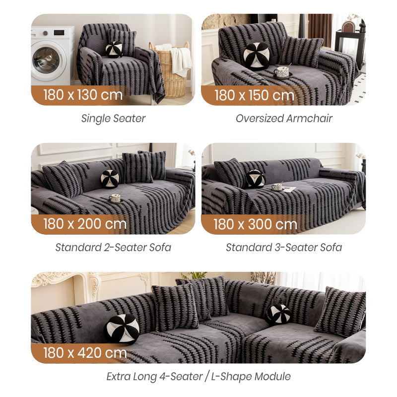 Soft Plush Non-Slip Couch Cover