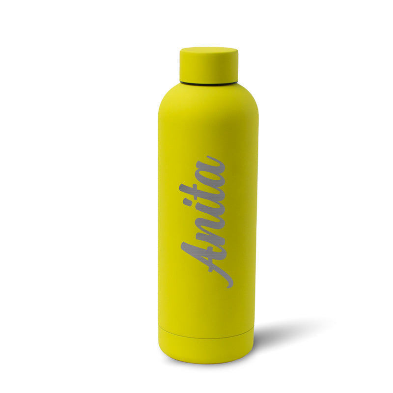 Soft Touch Yellow Water Bottle - 500ml
