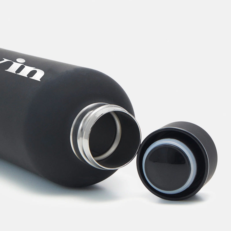 Soft Touch Black Water Bottle - 500ml