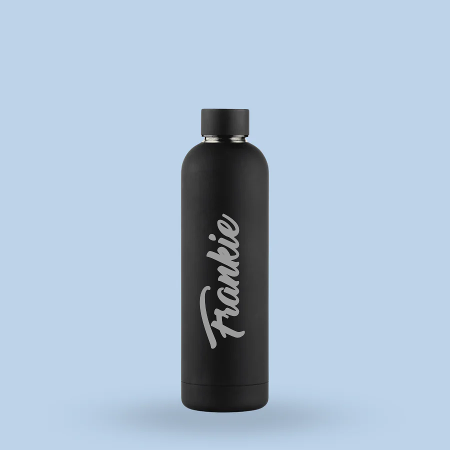 Soft Touch Black Water Bottle - 500ml