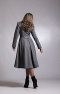 Princess Coat, Fall Fashion, Swing Coat, Custom Wool Coat, Personalized Label, Women Fashion, Double Breasted Coat, Womens Clothing
