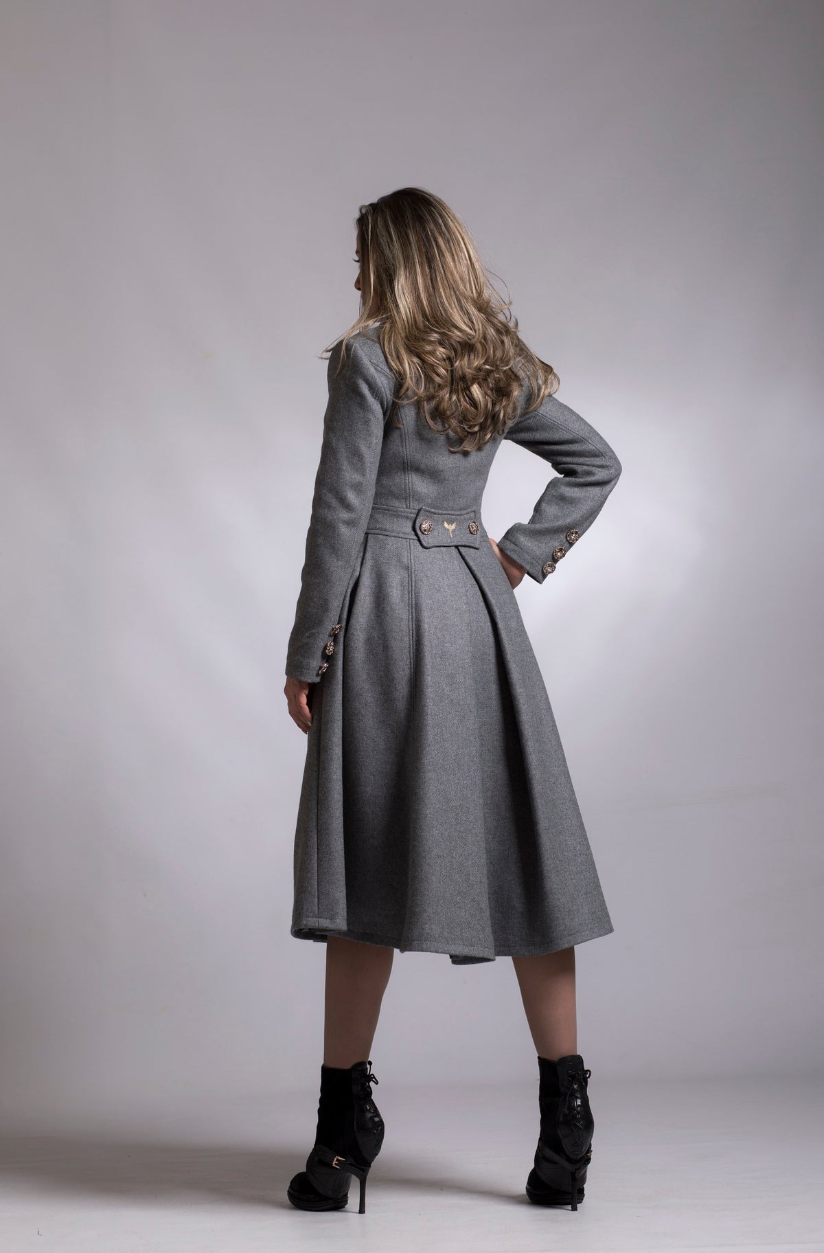 Princess Coat, Fall Fashion, Swing Coat, Custom Wool Coat, Personalized Label, Women Fashion, Double Breasted Coat, Womens Clothing