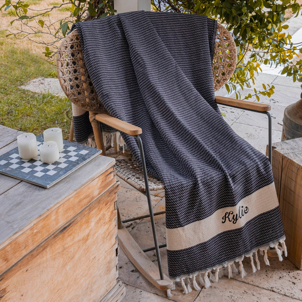 Cotton Anniversary Gift, Personalized 2nd Anniversary Gift, Custom Wedding Blanket, Mom Blanket