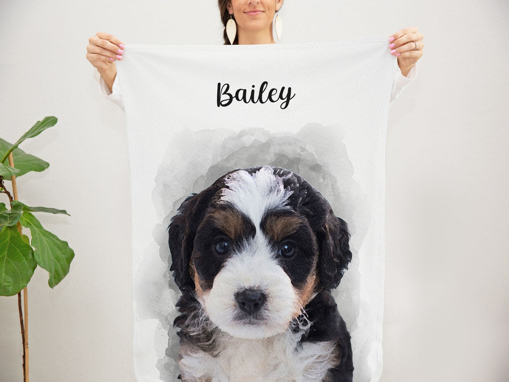 Custom Pet Blanket, Dog Blanket, Husband Gifts For Him, Dog Dad Gift, Dog Memorial Gift Pet, Dog Loss, Personalized Dog Lover Gift Dog Owner