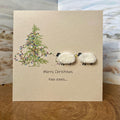 Felted Sheep Christmas Card | Personalised Xmas Card