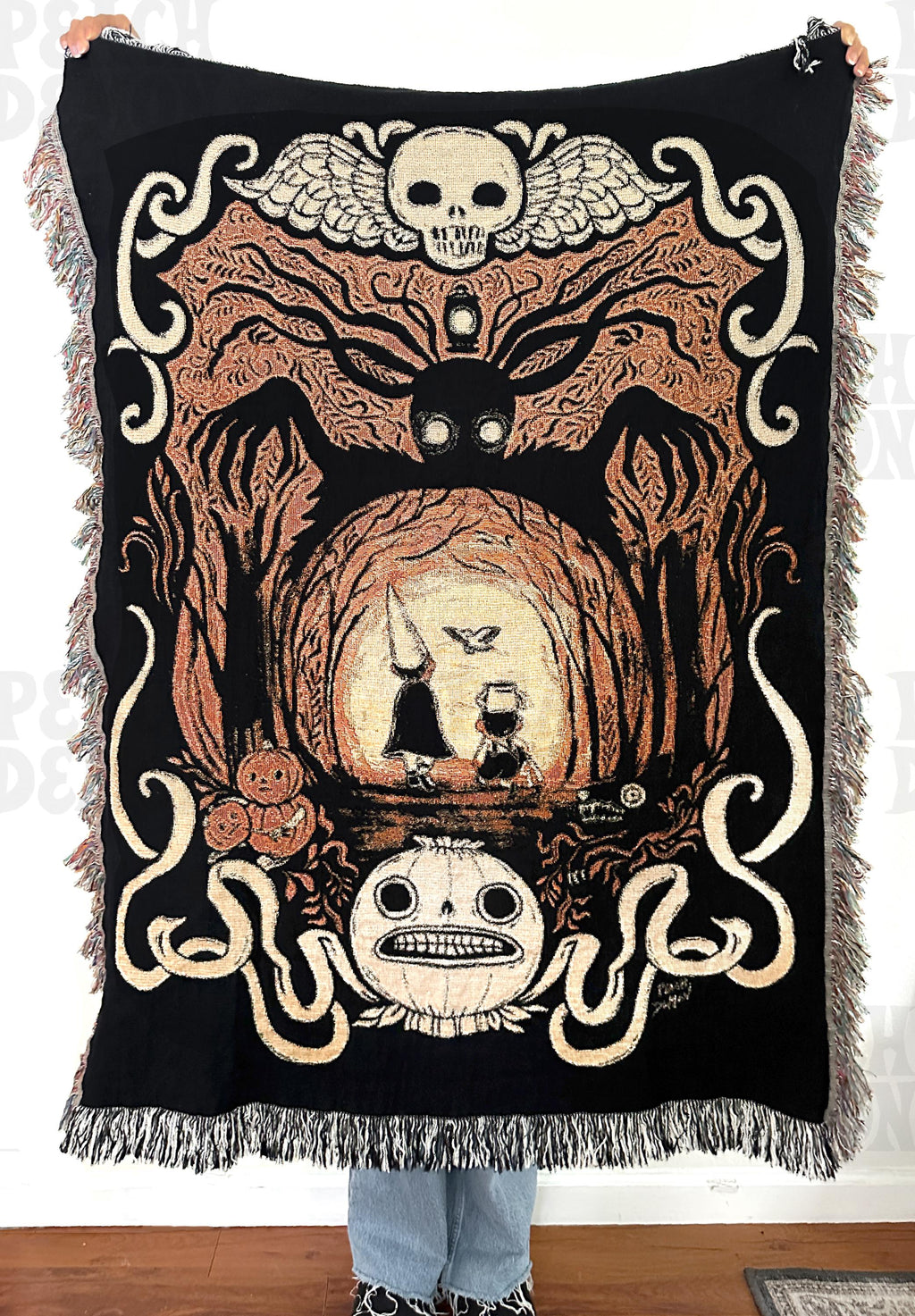 NEW* Over the Garden Wall Woven Blanket Tapestry Wall Hanging
