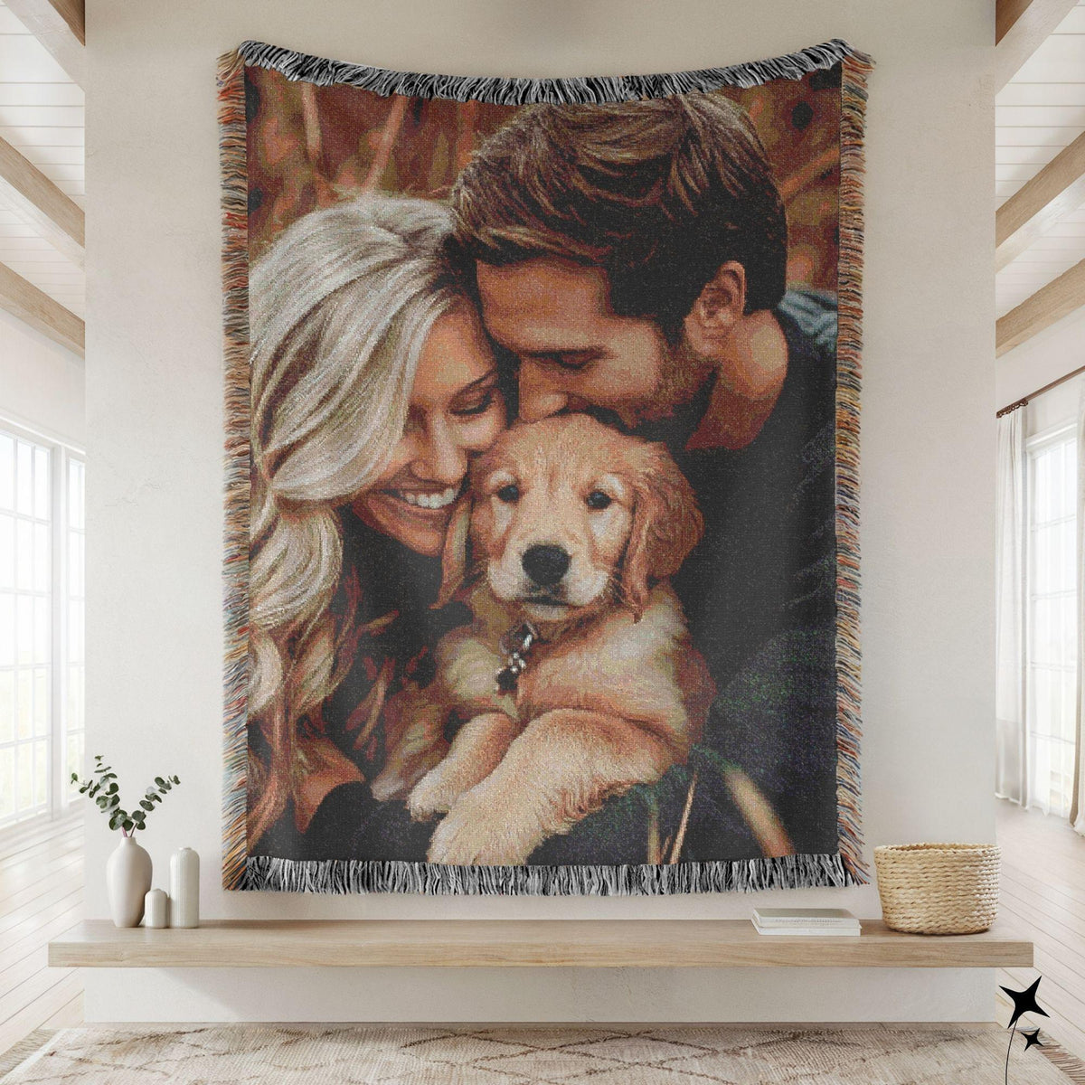 Soft Woven Blanket Personalized Photo Throw Custom Blanket with Picture for Adults Custom Gift Wedding Grandma Personalized Memorial Blanket