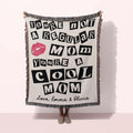Mom Woven Blanket - Personalized Throw Blanket - Mother's Day Gift