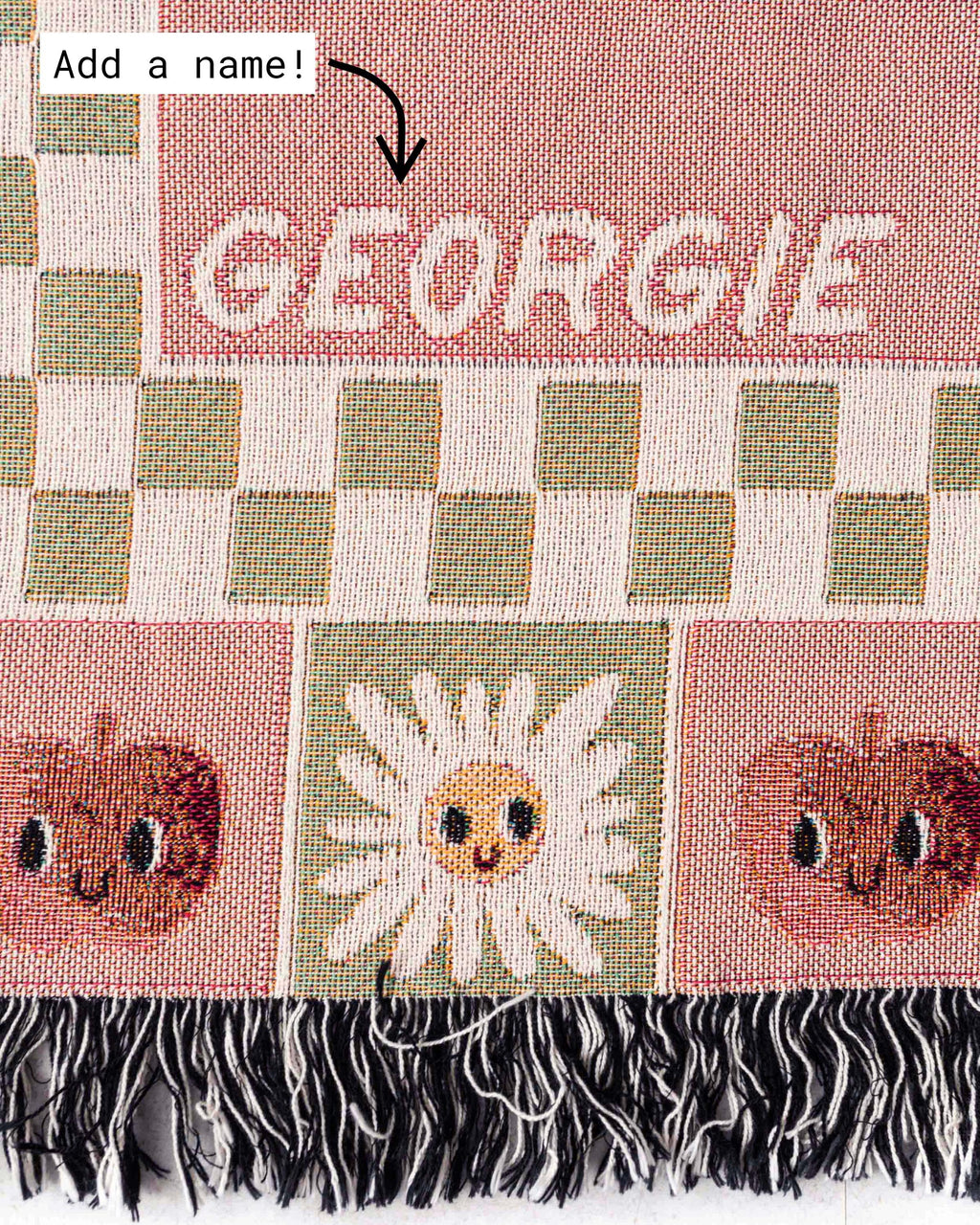 Cute Goose Blanket: Baby Blue Checker Decor, Kawaii Animal Gift, Pastel Farmhouse Country, Cottagecore Kid Bedding, Boy Girl Eclectic Unique