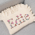 Personalized Embroidered Baby Blanket, Boho Baby Blanket, Floral Baby Blanket, Baby Knit Blanket, Newborn Gift For baby Girl, First Birthday