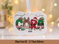Personalized Kids Christmas Ornaments, 2026 Christmas Ceramic Ornament with Name, Holiday Keepsake, Xmas Gifts for Boys Girls