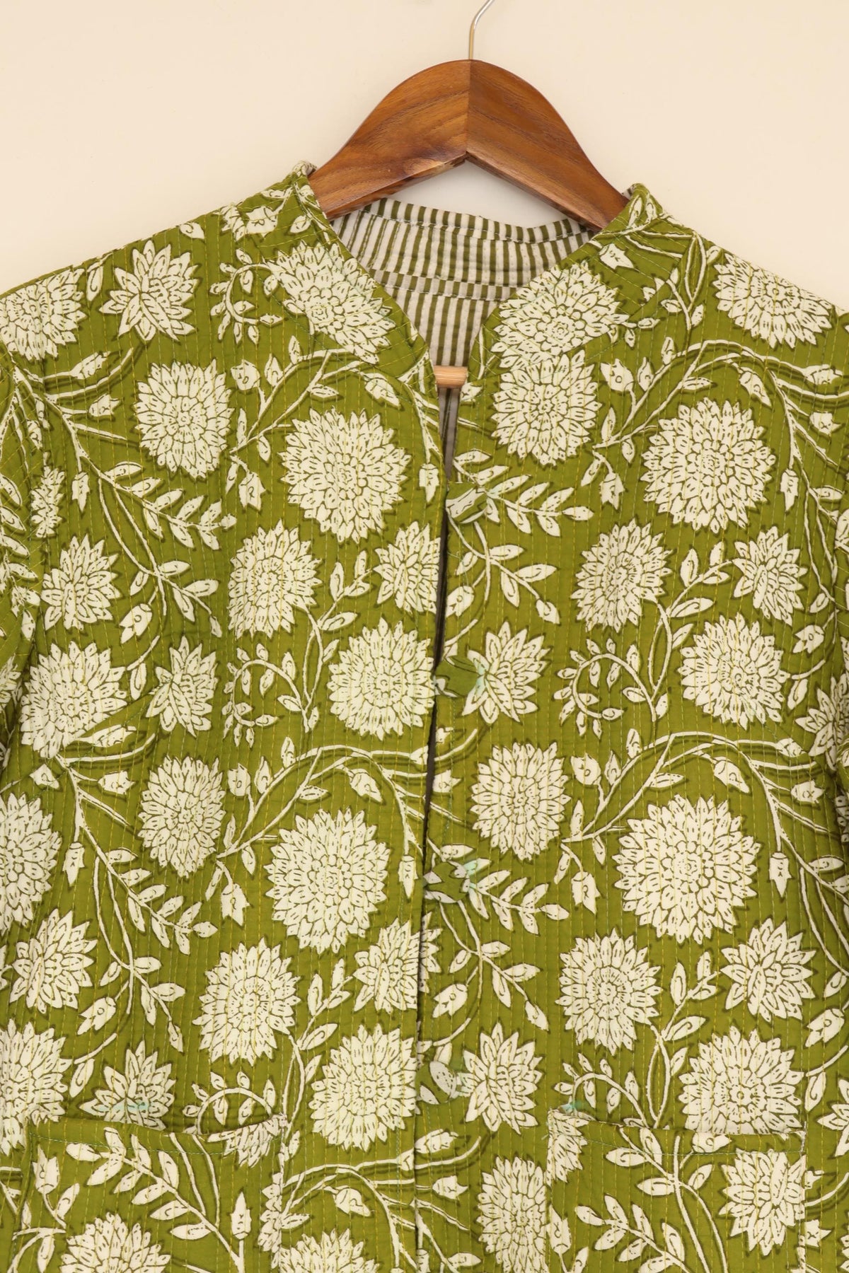 Cotton quilted Jacket women reversible fashion jacket coat Floral kantha women girls jacket winter summer  with Quilted jacket for women