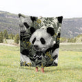 Panda Blanket Personalized Throw Blanket Panda Adult Kid Blanket Panda Gift Her Him Panda Custom Name Gift