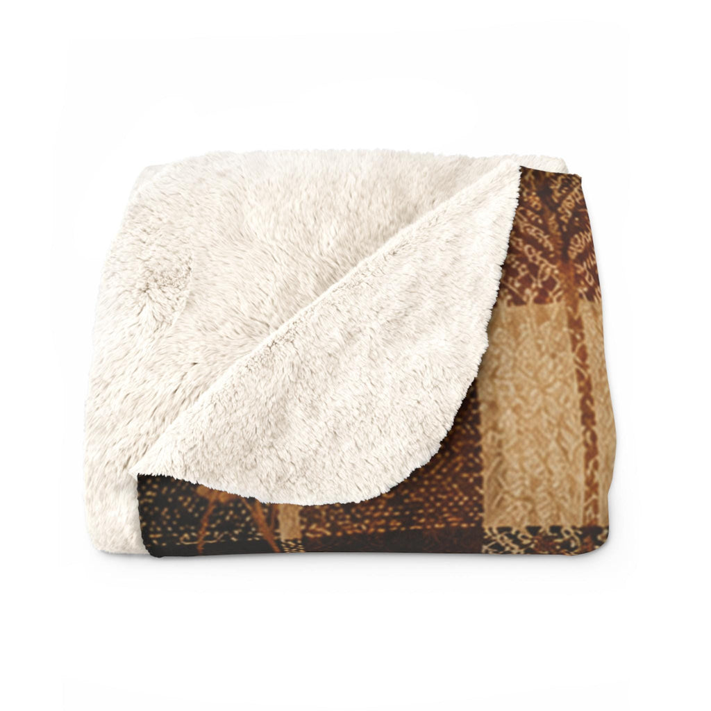 Fall Throw Blanket Autumn Plaid Blanket Botanical Leaf Sherpa Blanket Cozy Fall Home Decor for Couch Bed Housewarming Gift