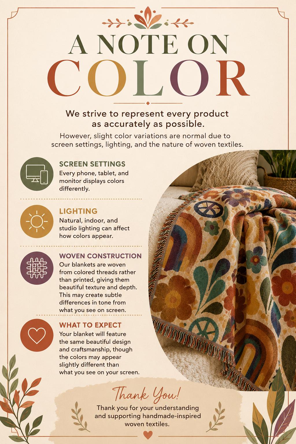 Rustic Plaid Pattern Woven Blanket | Autumn Tartan Throw