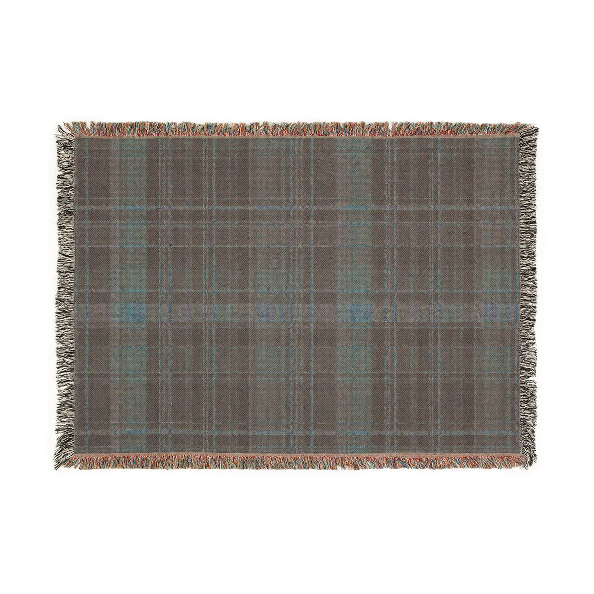 Rustic Plaid Pattern Woven Blanket | Autumn Tartan Throw