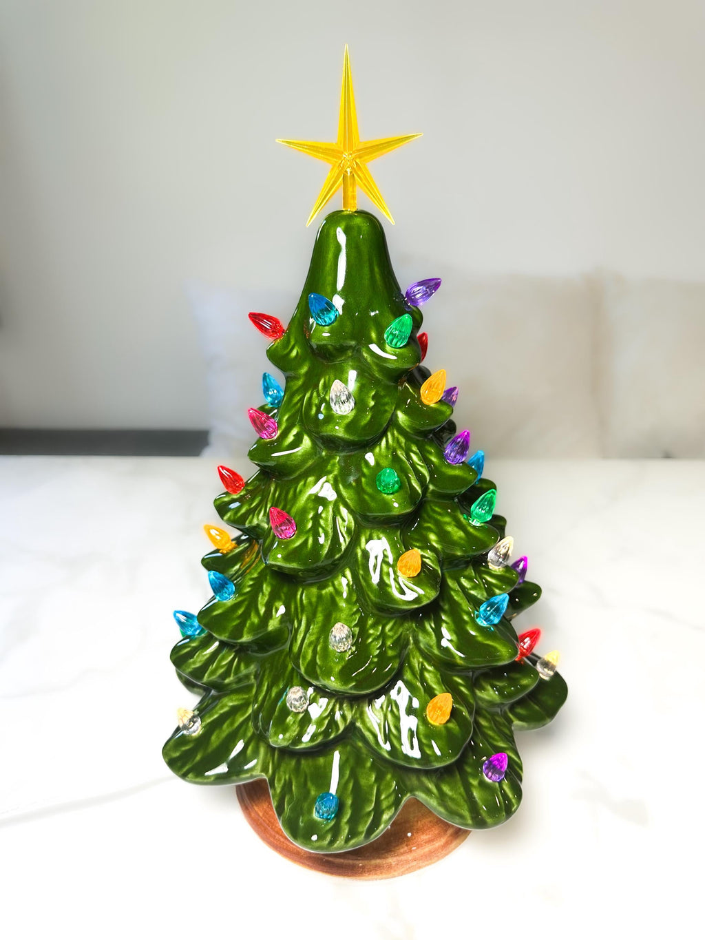 Light Up Ceramic Christmas Tree
