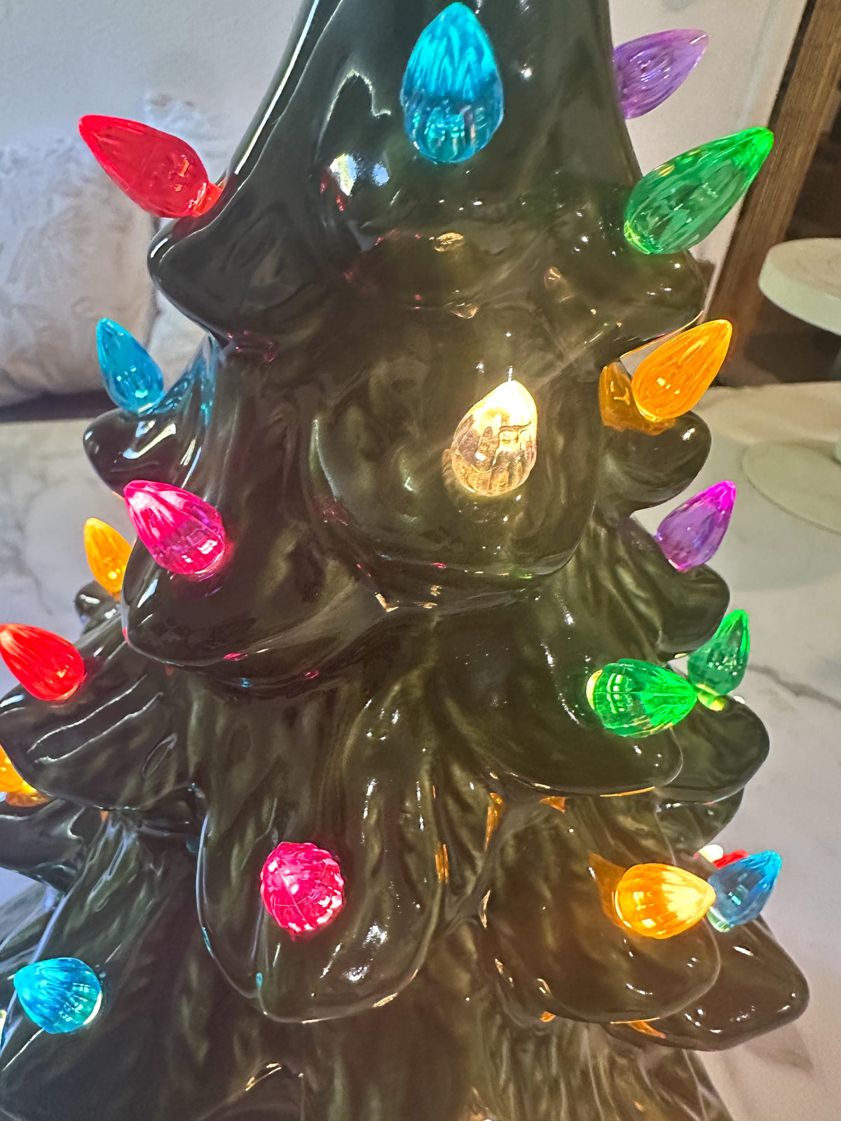 Light Up Ceramic Christmas Tree