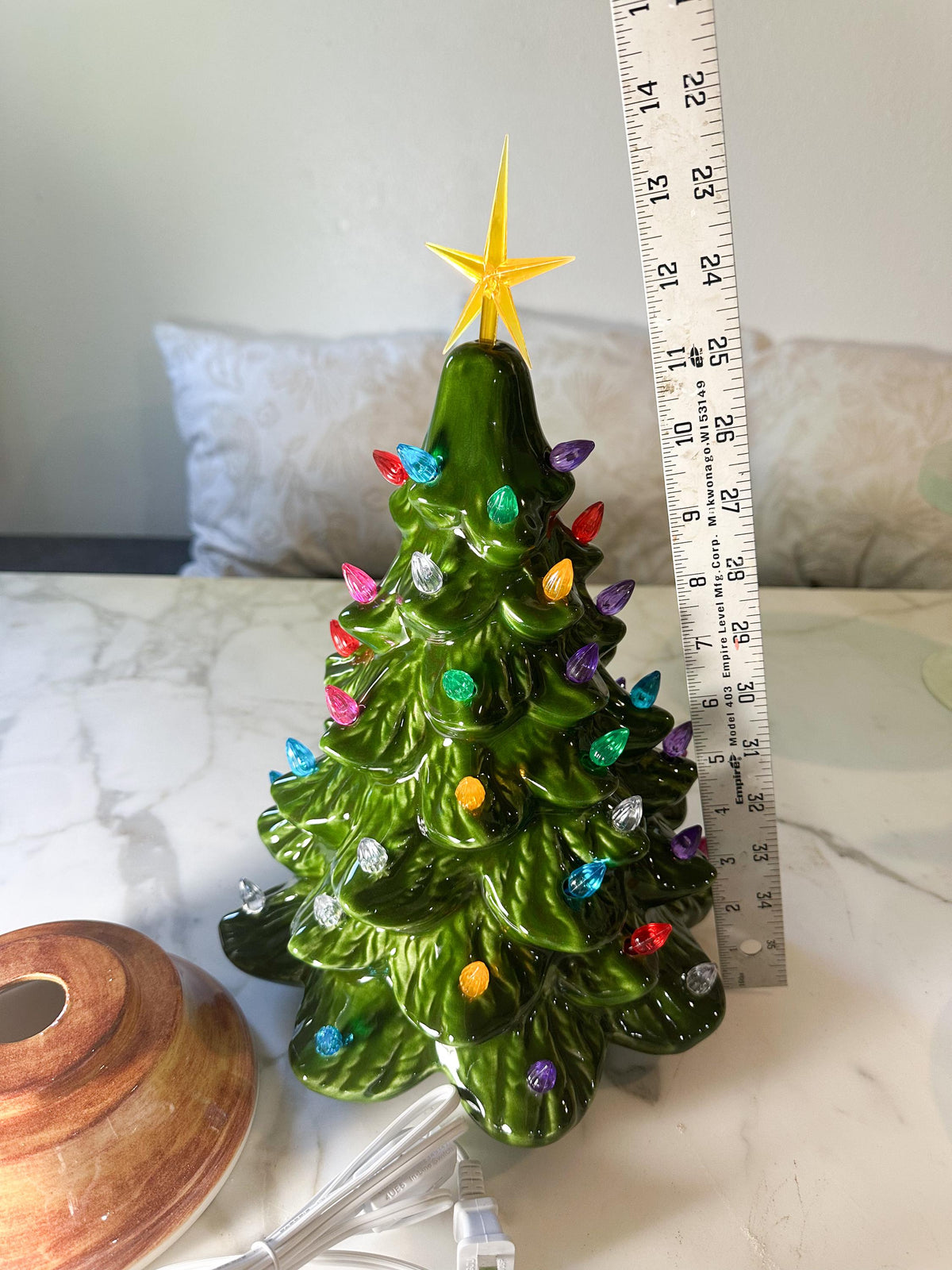 Light Up Ceramic Christmas Tree