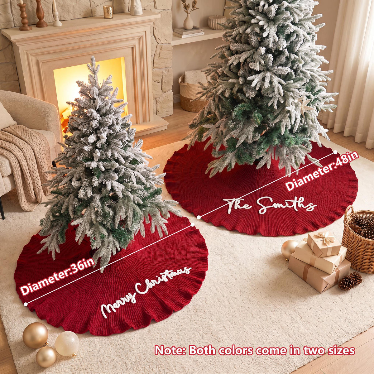 Personalized Christmas Tree Skirt, Family Christmas Tree Skirts, Custom House Warming Gift, Christmas Home Decor, Christmas Decorations