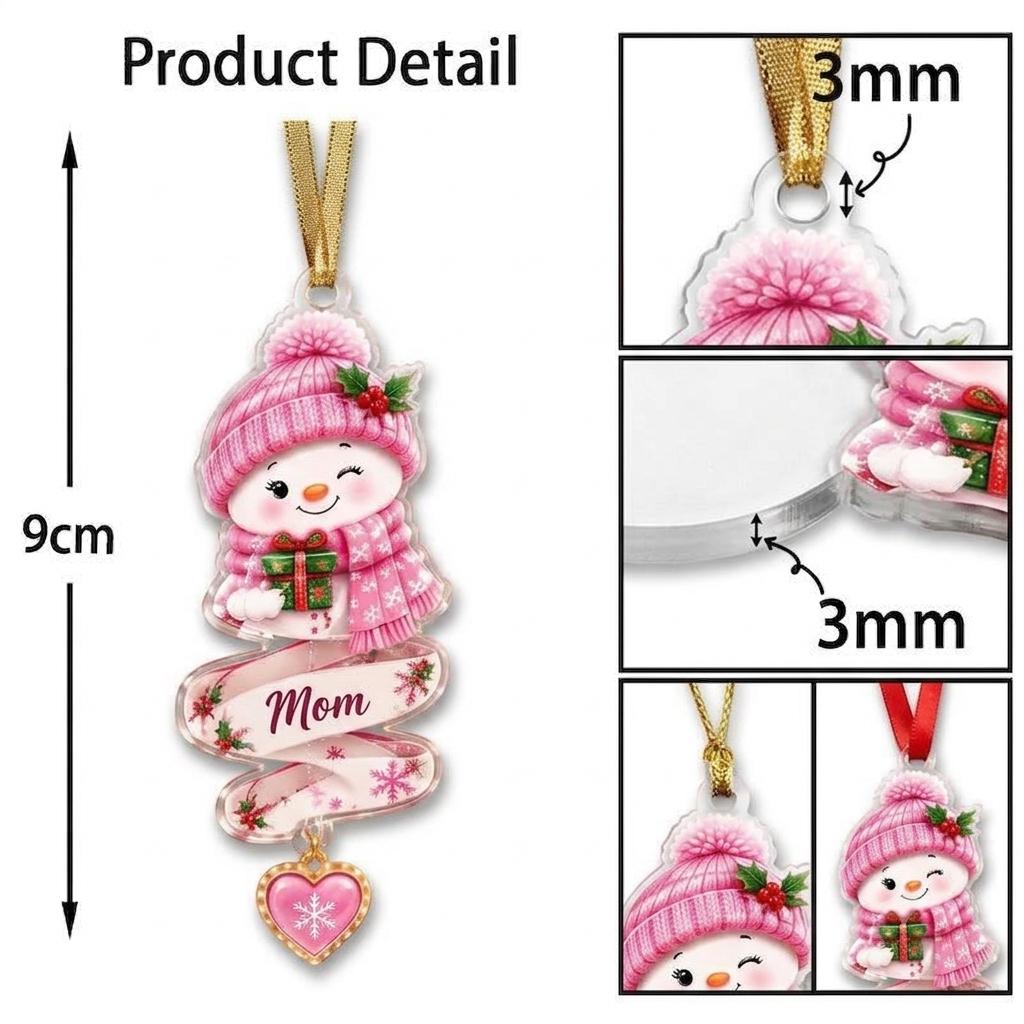 Personalized Pet Memorial Angel Wings Christmas Ornament, Custom Dog Cat Photo Acrylic Xmas Decor, Remembrance Keepsake Gift, Christmas Gift