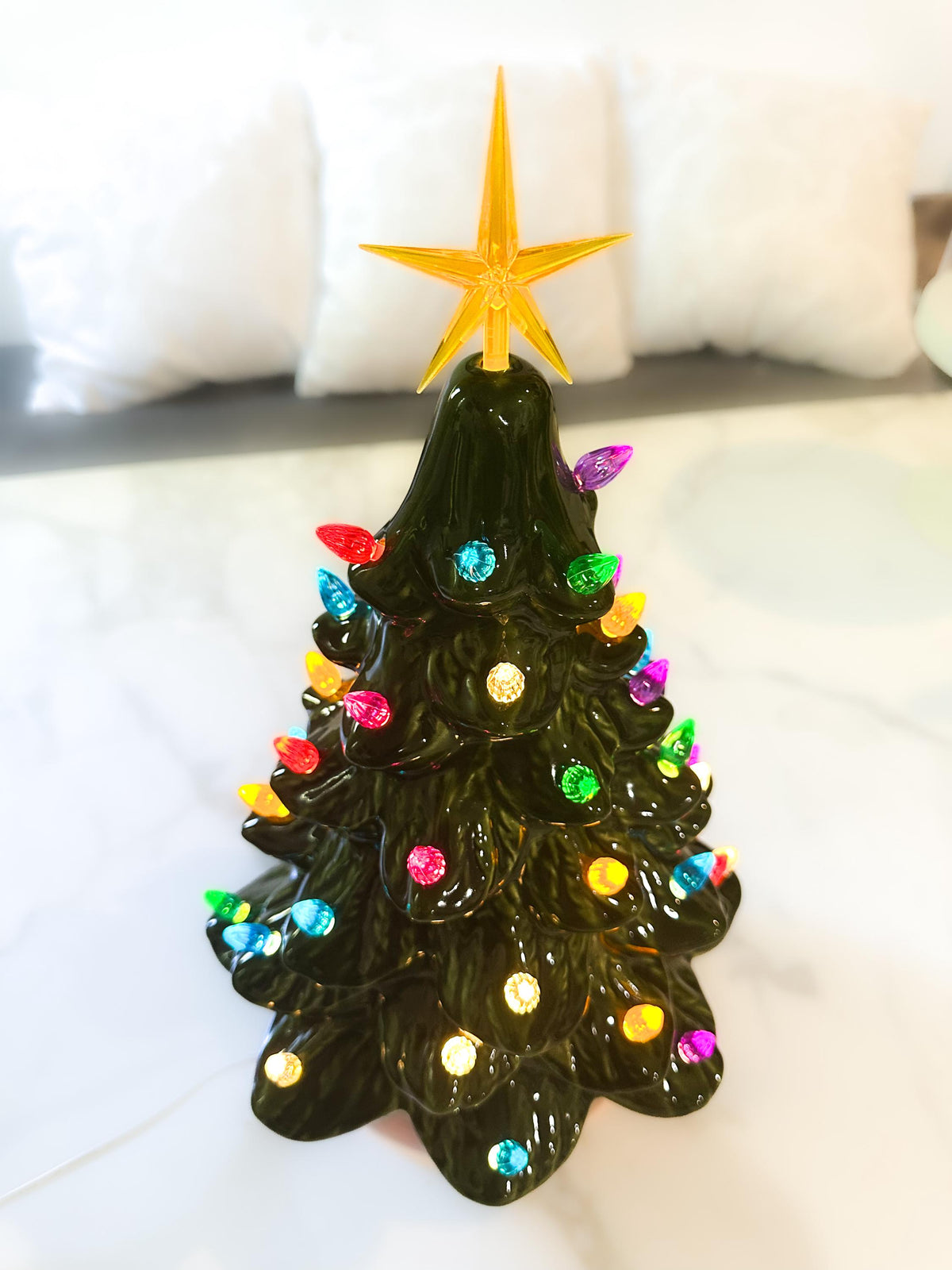 Light Up Ceramic Christmas Tree
