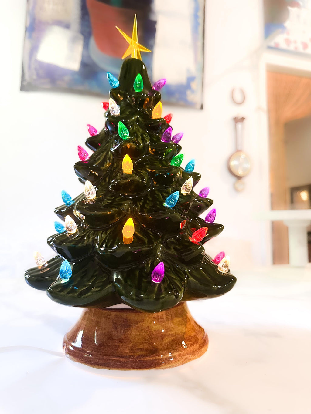 Light Up Ceramic Christmas Tree