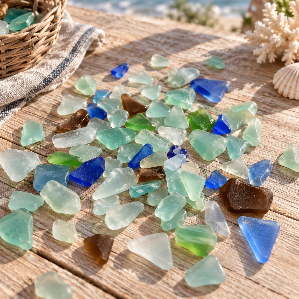DIY Sea Glass Christmas Tree Kit,Coastal Christmas Craft, Handmade Christmas Gift, Coastal Christmas Gift Set