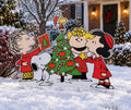 Christmas lawn sign Charlie Brown Christmas Yard decor Peanuts Christmas decoration snoopy Christmas Yard sign outdoor, Peanuts Yard Display