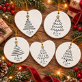 Personalized Name Christmas Ornament, Custom Ceramic Tree Ornament 2026, Kids Family Holiday Keepsake, Christmas Gift for Son Daughter