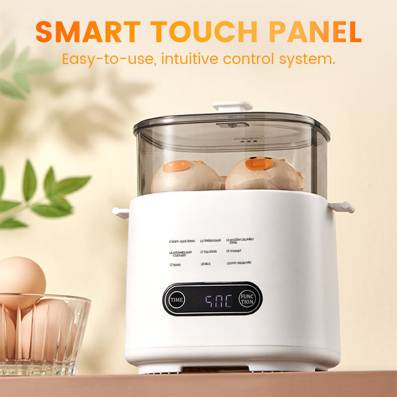 🎁2025 Neues Design🥚✨Mini Multi-Functional Egg Cooker Set with Smart Touch Panel