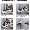 ⏳LIMITED TIME: 50% OFF!🚿Bathroom Pole Shower Storage Rack Holder🔥