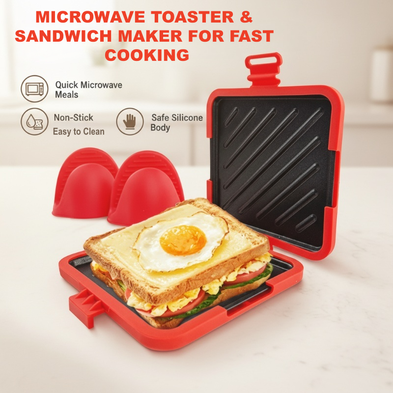 🔥2026 New Arrivals: 50% Off for a Limited Time!🔥Microwave Toaster & Sandwich Maker For Fast Cooking