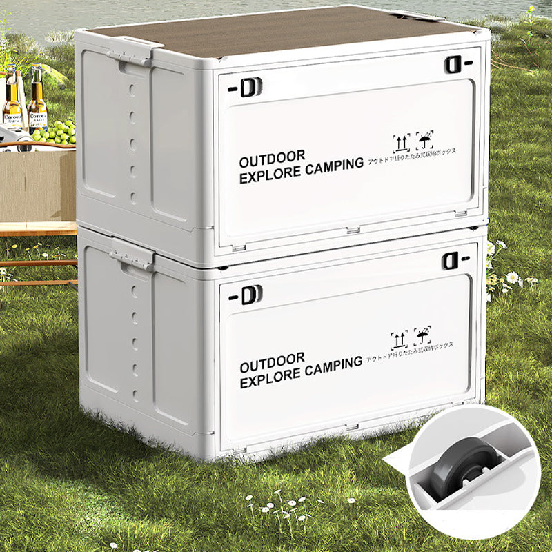 🔥Limited-time 50%off-📦Collapsible Camping Storage Box with Wooden Lid