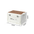 🔥Limited-time 50%off-📦Collapsible Camping Storage Box with Wooden Lid